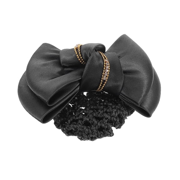 NIAIZEK Hair Accessories for Women Hair Bun Net Clip Black 1Pcs Elegant Craftsmanship Headpiece for Nurses