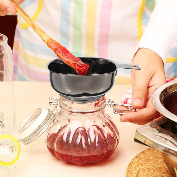 NIAIZEK Ergonomic Handle Wide Mouth Funnel for Fast Liquid Transfer in Kitchen and Home Use