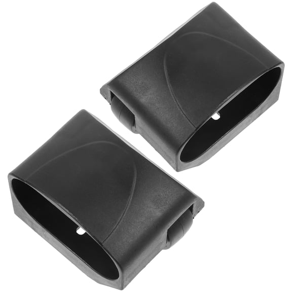 NIAIZEK Exercising Bike Tube Plug with Roller Black Plastic Sleeve Bike Stand Foot Cover for Noise Reduction