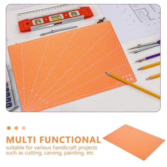 NIAIZEK Orange Craft Cutting of PP Material, Perfect for Sewing, Quilting, and Various Art Projects, 1 Pack
