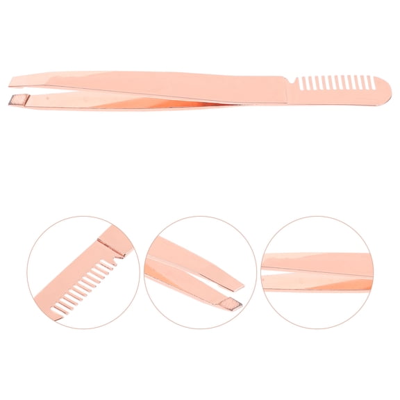 NIAIZEK Eyebrow Care Tweezers for Daily Use and Travel 2Pcs