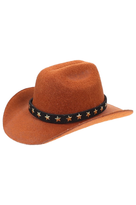 Decorative Dog Hat Brown Pattern Lightweight Comfortable Party Headwear