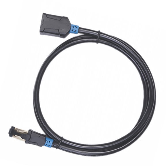 NIAIZEK Back to School Cat6 Ethernet Extender Cable Black 1Pack 100X0.5Cm