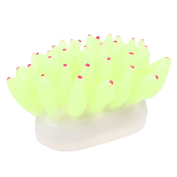 NIAIZEK Fluorescent Green Silicone Coral Simulation for Aquarium Decor and Fish Tank Adornment