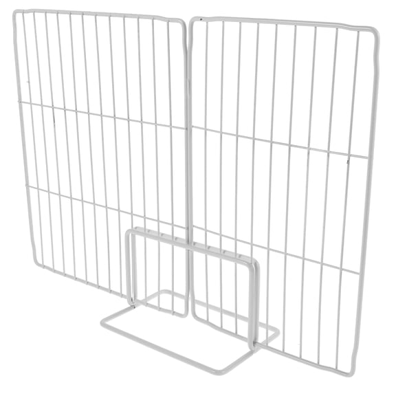 NIAIZEK White Metal Freezer Wire Divider with Ventilated Mesh, Fridge Partition Board for Organized Food Storage and Space Saving