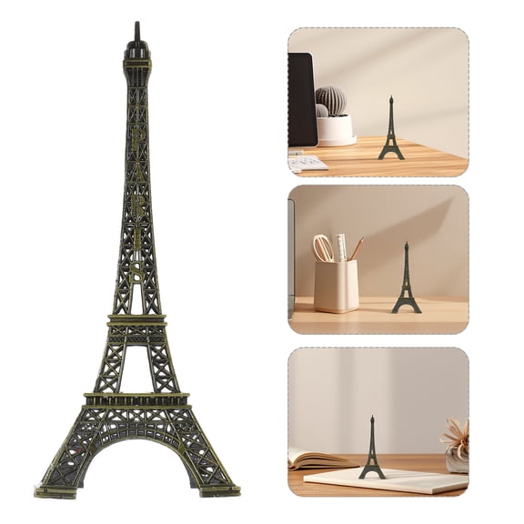 NIAIZEK Metal Eiffel Tower Model for Home Decor and Photography Prop Elegant French Statue
