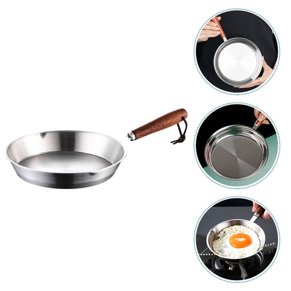 NIAIZEK Niaizek Practical Metal Pan Non-Stick Plated Silver for Eggs and Omelets
