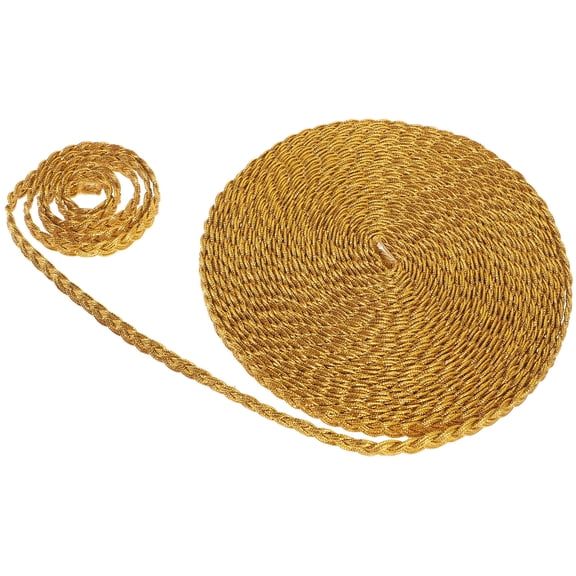 NIAIZEK Golden Polyester Lace Trim for Clothing, Curtains, Crafts, and Home Decor Accessories