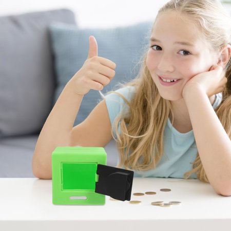 NIAIZEK Combination Lock Coin Deposit Box Green Secure Bank for Storage Use