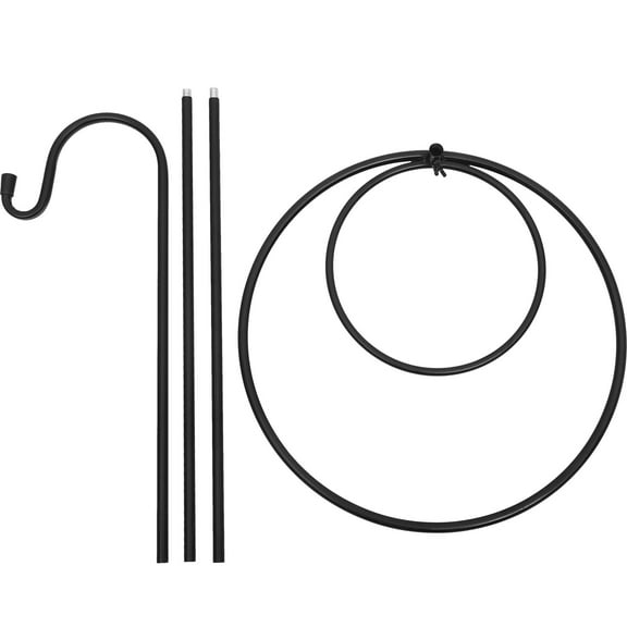 NIAIZEK Weatherproof Black Shepherd Hook for Garden Lanterns Flags and Wind Chimes