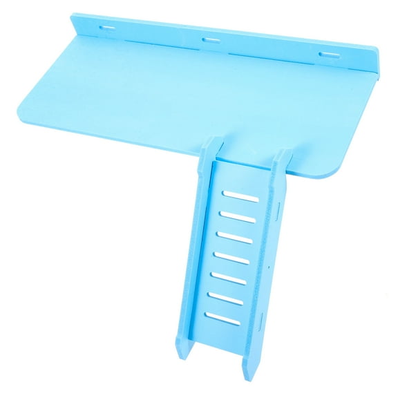 NIAIZEK Hamster Play Platform with Ramp, PVC Small Pet Playground Accessory, 1 Piece