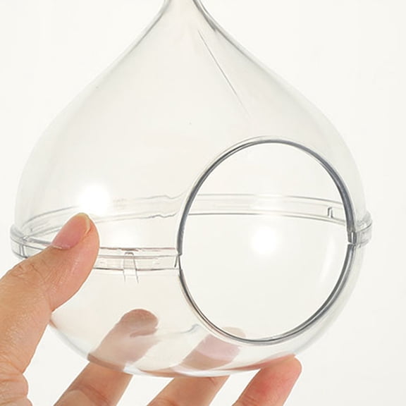 NIAIZEK Acrylic Hamster Sand Bath Box Transparent Bathroom for Small Pets White Lightweight