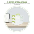 thumbnail image 1 of NIAIZEK Transparent PP Storage Box for Kitchen Use with Handles and Buckle Latches, 1 of 5
