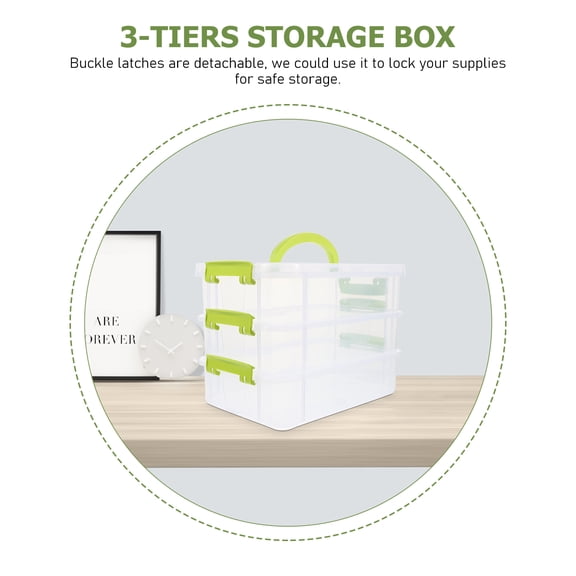 NIAIZEK Creative Transparent PP Storage Box, Stackable for Kitchen Organization