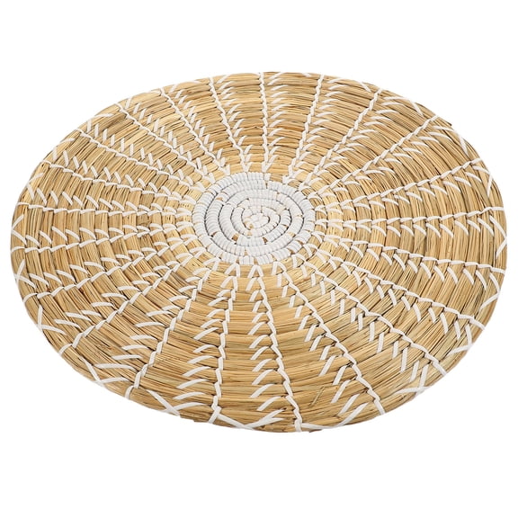 NIAIZEK Handwoven Beige Wall Basket Decor Full Ethnic Style for Hanging Wall Decoration