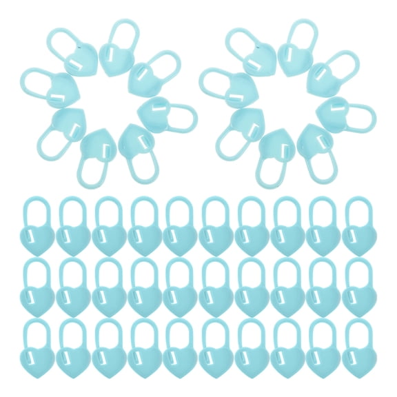 NIAIZEK Portable Sky Blue Plastic Stitch Counters for Knitting and Crocheting Projects
