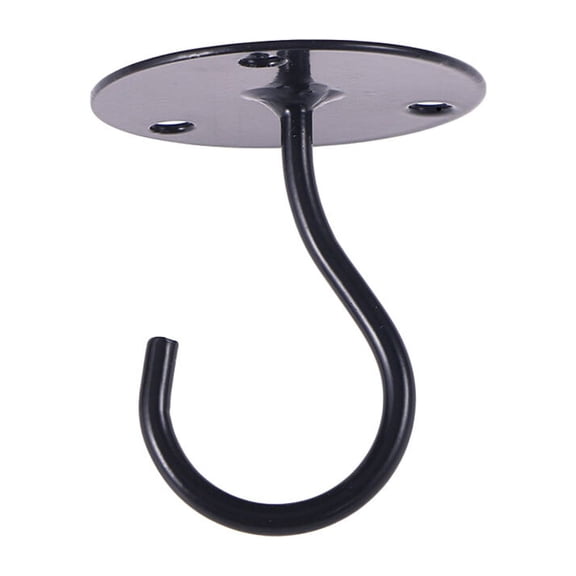NIAIZEK Black Wall Hooks Set for Indoor Use, Overhead Heavy Duty Hanging Hooks, 1 Set