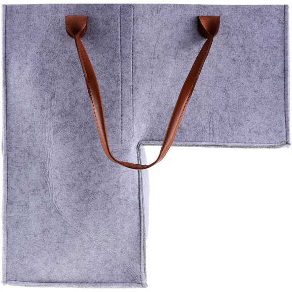 NIAIZEK Grey Felt Stair Organizer Foldable L-Shaped for Clutter Control At Home