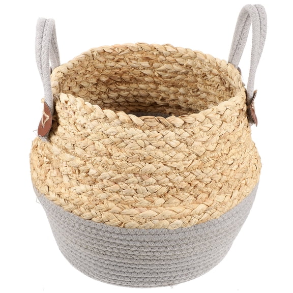 NIAIZEK Assorted Color Corn Rope Basket for Decor and Laundry Organization