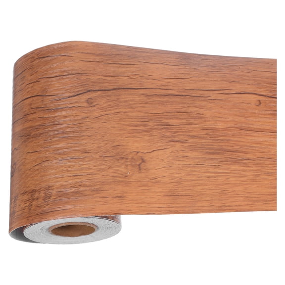 NIAIZEK Self Adhesive Wood Grain Border Tape for Home Furniture Repair and Decoration Light Brown