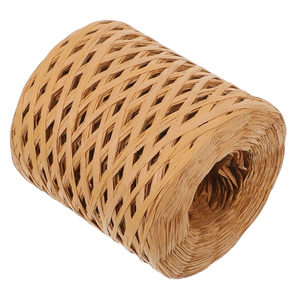 NIAIZEK Versatile Light Brown Raffia Paper Twine for Crafting and Bouquet Decoration