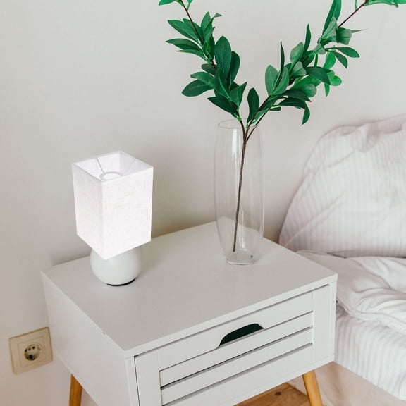 NIAIZEK Linen Lamp Shade Rectangular Linen Lamp Cover Linen Floor Lampshade Table Light Cover for Home Living Room Bedroom Table Lamp Floor Lamp Decoration(7.87X5.51X5.51in)