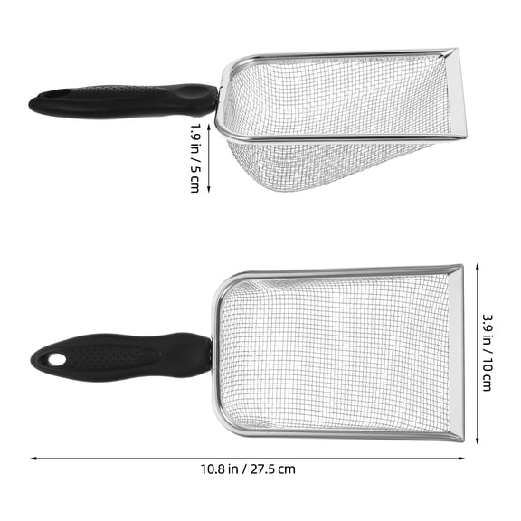 NIAIZEK Cat Litter Sifter with Stainless Steel Mesh and Comfortable Plastic Handle for Litter Cleaning