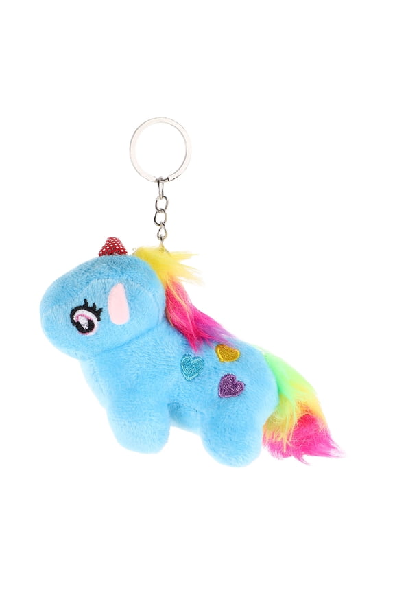 Unicorn Bag Keychain For Backpack Soft Plush For Birthday Celebration 1Pack