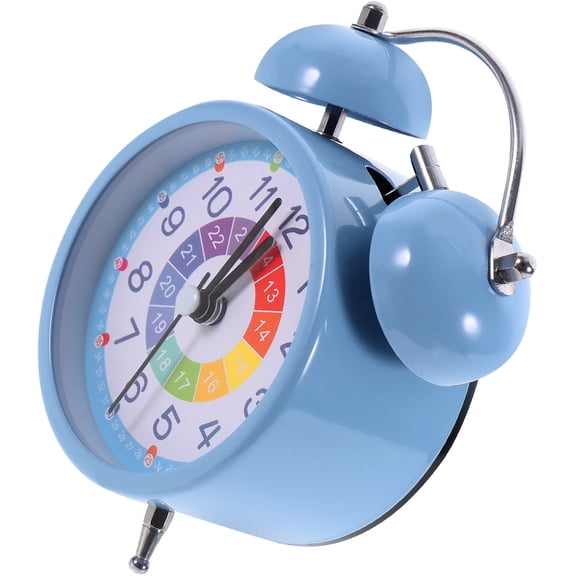 NIAIZEK Silent Alarm Clock Plastic Blue for Family Members Office 1Pack 4.7x3.3in