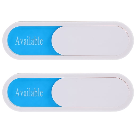 NIAIZEK Multi Color Sturdy Glass Privacy Sign for Office Restroom and Meeting Rooms
