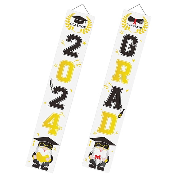 NIAIZEK Multi-Color Graduation Party Backdrop Banner for Home Decor, Oxford Cloth, 72 x 44 Inches Celebration Decoration