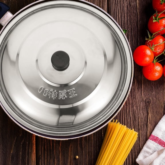 NIAIZEK Assorted Color Stainless Steel Pan Cover with Knob Multi Function Household Pot Lid