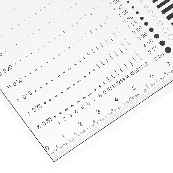 NIAIZEK Transparent Crack Monitoring Gauge Plastic Ruler for Accurate Dimensional Measurement and Flaw Detection Tool