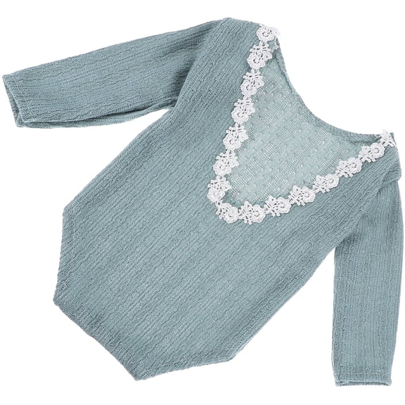 NIAIZEK Newborn Baby Girl Sleeve Romper Green Photography Props Outfit 1 Pack Soft Comfortable