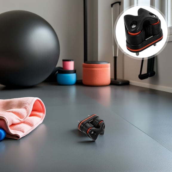 NIAIZEK Portable Nylon Rope Clamp Wire Rope Cable Clip Smooth Ball Design for Gym Attachments
