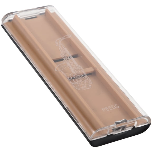 NIAIZEK Portable Light Brown ABS Plastic Oboe Reed Storage Box Small Secure Holder for Easy Carry