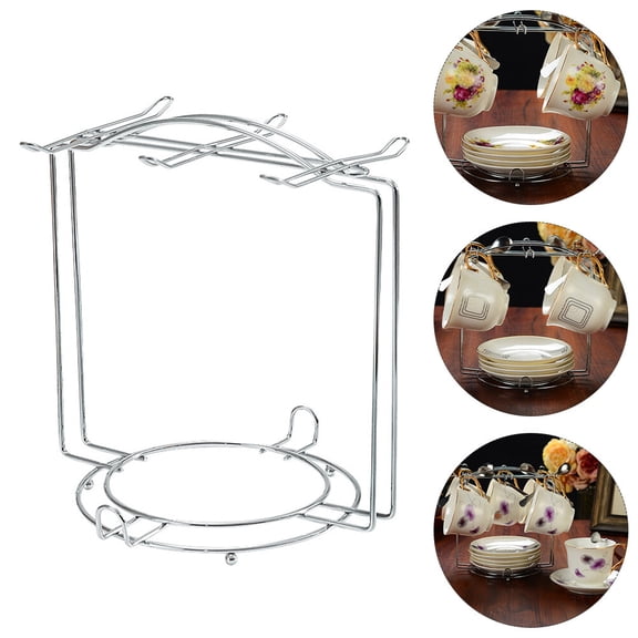 NIAIZEK Golden Stainless Steel Coffee Mug Display Stand, Stylish and , 1 Set for Home, Office, Kitchen Use