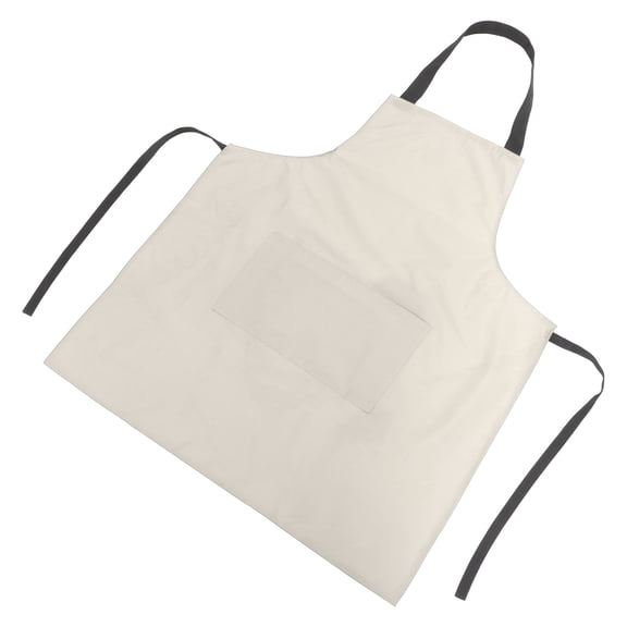 NIAIZEK PVC Cooking Apron Beige with Oil Resistant Material for Use