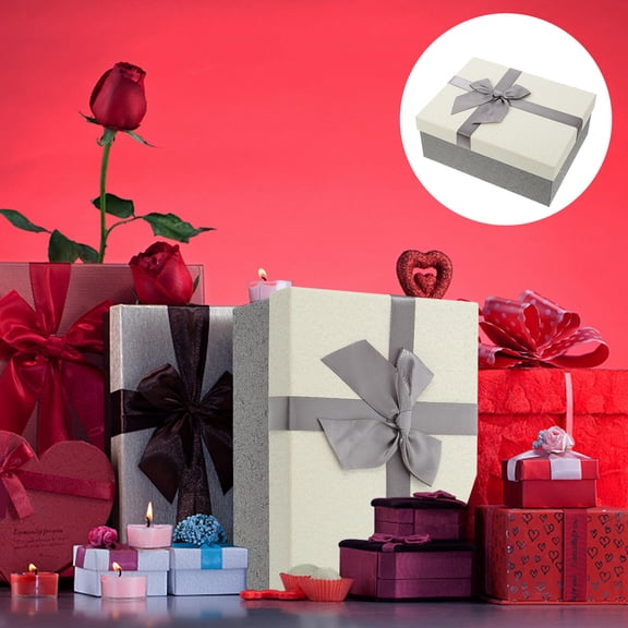 NIAIZEK Small Jewelry Boxes Scratch Protection Rectangular Beige 1Set