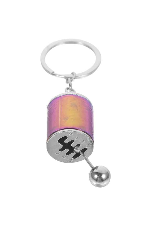 Pink Gear Shifter Key Chain Ring Alloy Car Keychain for Keys Stylish and Compact