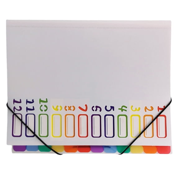 NIAIZEK White A4 Document Organizer Plastic Multi Use File Holder for Receipts