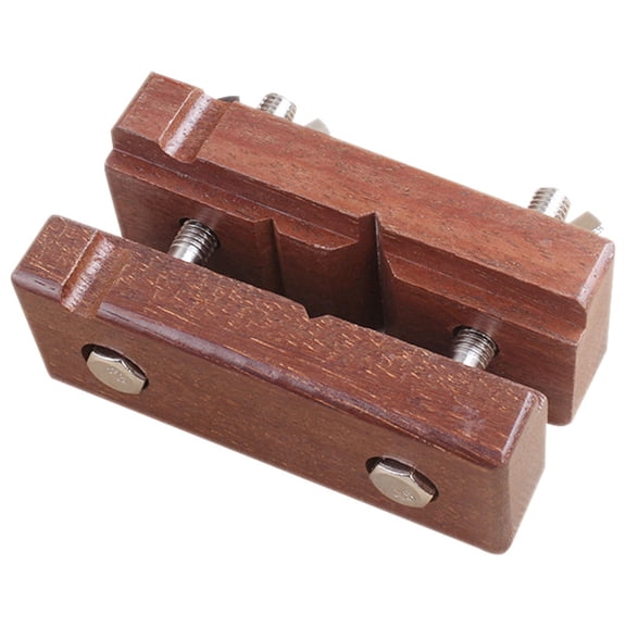 NIAIZEK Professional Wooden Carving Clamp for Stone Carving with Stainless Steel Fixing Vise and Organizer Brown