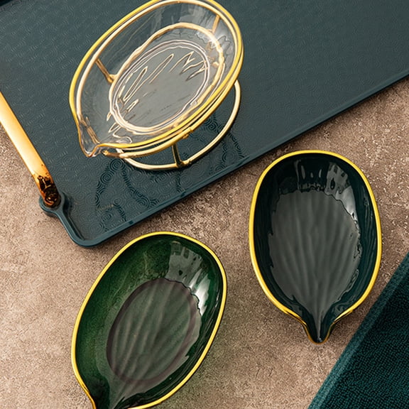 NIAIZEK Luxury Dark Holder with Iron Rack for Easy Cleaning