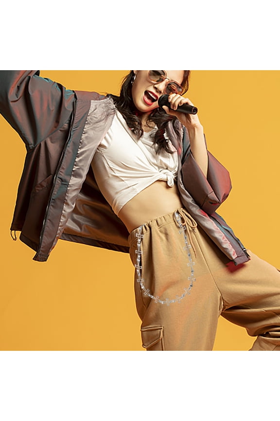Premium Metal Pants Chain Cross Hip-Hop Style Fashionable Decoration