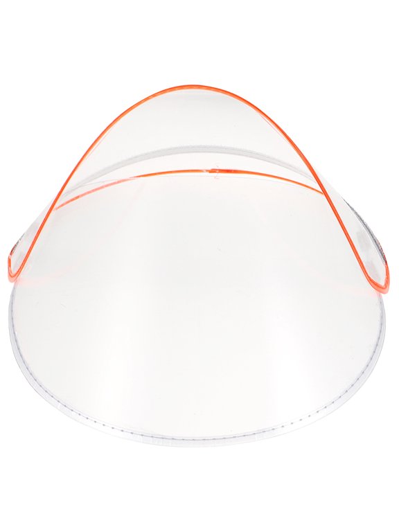 Clear Plastic Raincoat Hat Brim for Shop Use and Face Protection