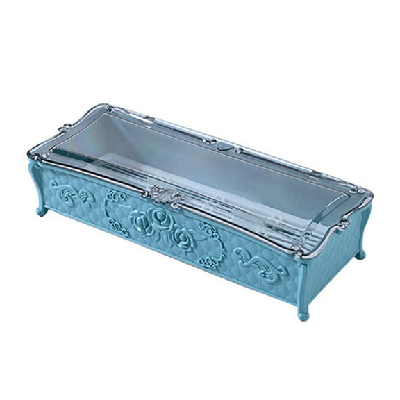 NIAIZEK Random Green Blue Transparent Chopsticks Spoon Storage Box Draining Cutlery Case Kitchen Utensil Organizer with Lid