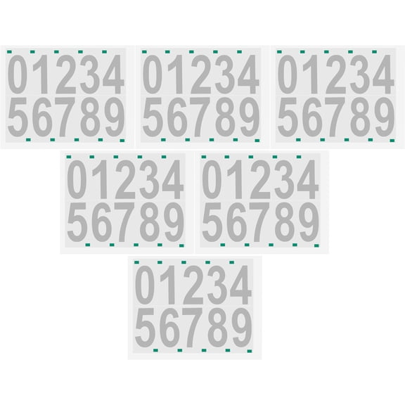 NIAIZEK Reflective Vinyl Number Decals Adhesive for Mailbox Bins Easy to Stick and Remove