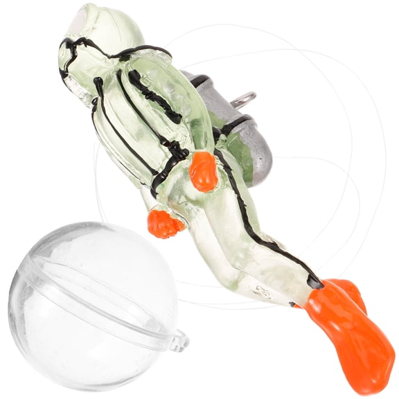 NIAIZEK Resin Diver Ornament Light Green Glow in The Dark for Fish Tank and Aquarium Decor