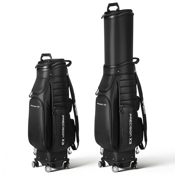 NIAIZEK Retractable Wheeled Golf Club Travel Bag Large 13 Clubs Storage Portable Handheld Carry Golf Gift For Men Women Golfers