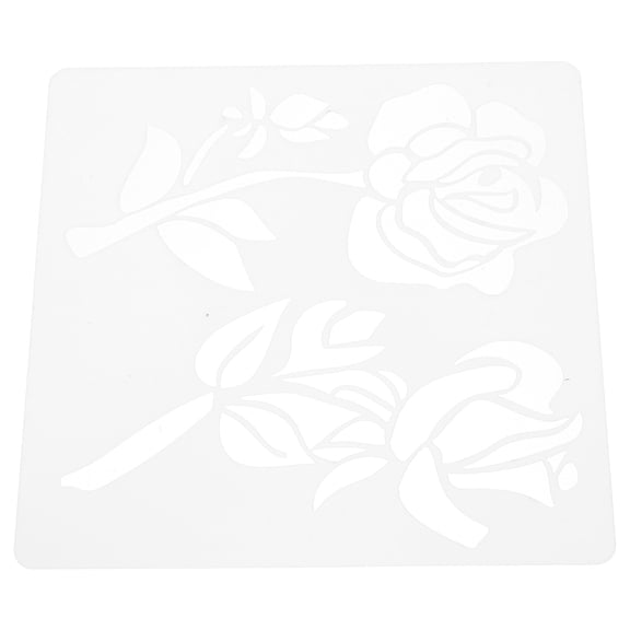 NIAIZEK Flower Stencils for Painting on Wall and Canvas Reusable White Pet Material